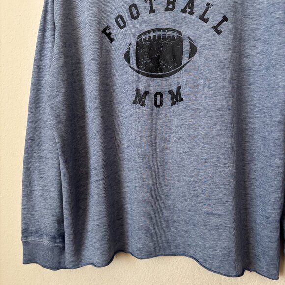C&C California Football Mom Graphic Soft Burnout Long Sleeve Shirt - Picture 4 of 8